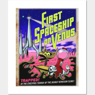 Mystery Science Rusty Barn Sign - First Spaceship on Venus Posters and Art